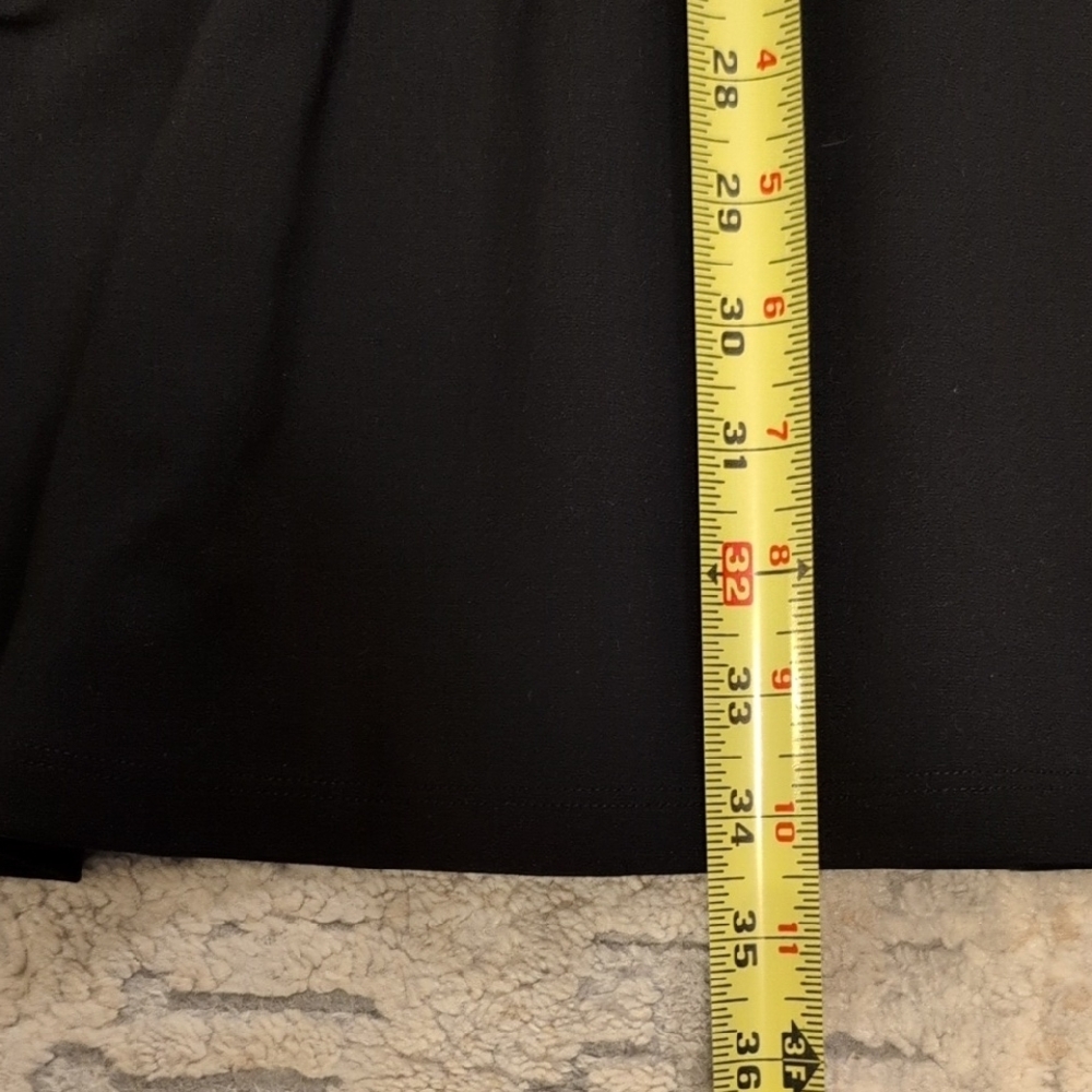 LOFT Black Midi Dress with Bell Sleeves - Picture 3 of 7